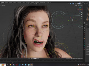 Camilia Realistic Women 3D Модель