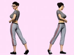 Mia khalifa- Low-poly 3D Model