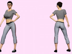 Mia khalifa- Low-poly 3D Model
