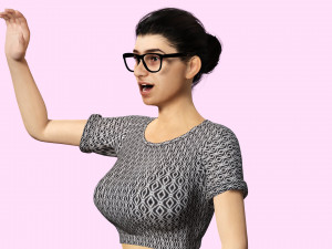 Mia khalifa- Low-poly 3D Model
