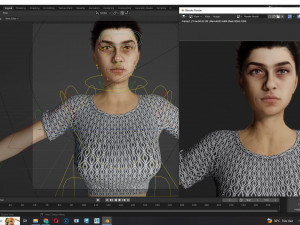 Mia khalifa- Low-poly 3D Model
