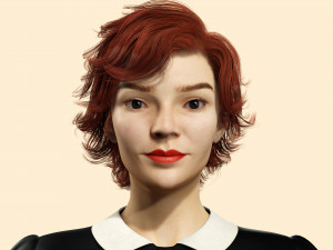 The Queen Gambit - Anya Taylor 3D Model