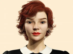 The Queen Gambit - Anya Taylor 3D Model