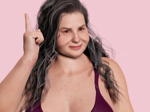 Camilia-Realistic Fat Women 3D 모델