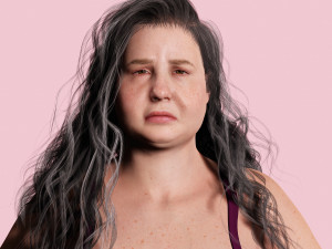 Camilia-Realistic Fat Women 3D 모델