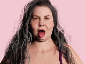 Camilia-Realistic Fat Women 3D 모델