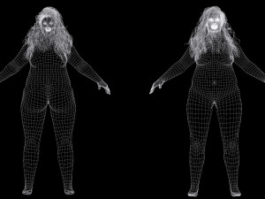 Camilia-Realistic Fat Women 3D 모델