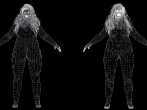 Camilia-Realistic Fat Women 3D Model
