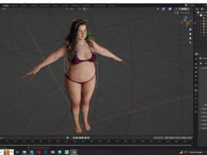 Camilia-Realistic Fat Women 3D 모델