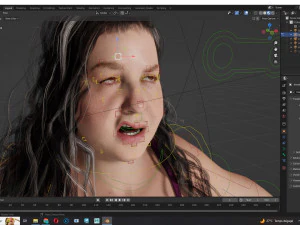 Camilia-Realistic Fat Women 3D Model