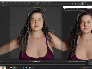 Camilia-Realistic Fat Women 3D 모델