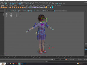 オリビア - 小さな宝物 青いローブを着たかわいい子 3Dモデル