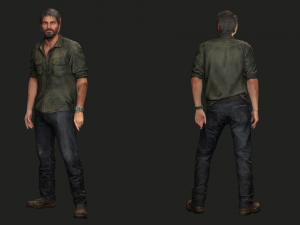 Pedro Pascal Joel Miller The Last Of Us Full Rigged 3D मॉडल