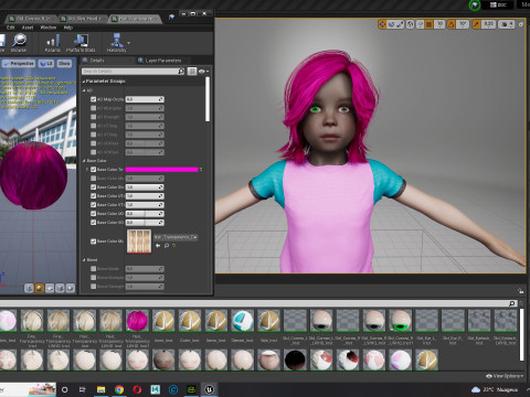 Sunny Realistic Girl Low-poly 3D Модель