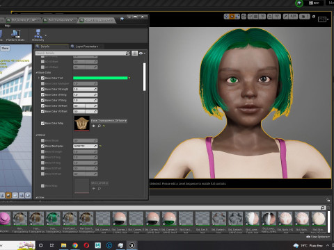 Realistic Girl rig facial Modelo 3D