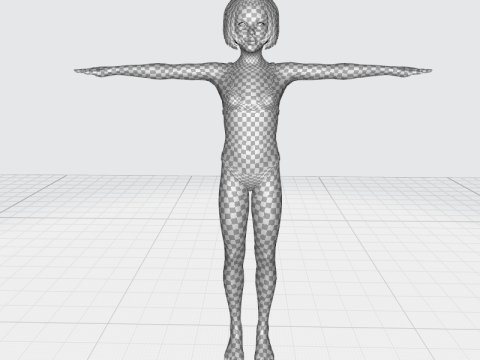 Realistic Girl rig facial Modelo 3D