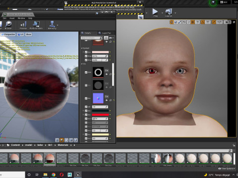 Baby girl Rigged 3D मॉडल