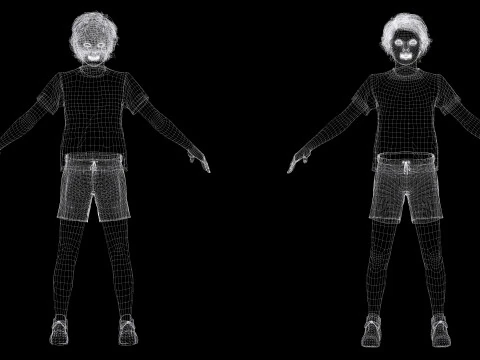 Leo - Realistic Child Boy with Beautiful Smile 3D Model