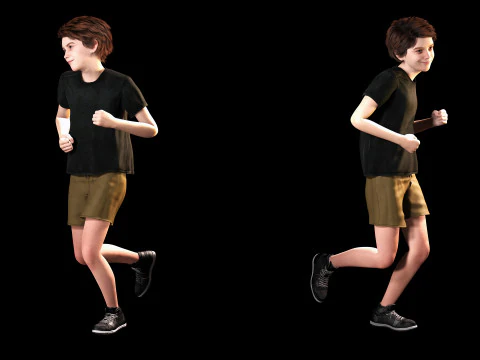 Leo - Realistic Child Boy with Beautiful Smile 3D Model