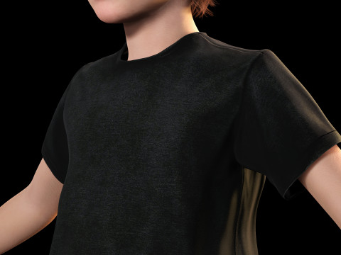 Leo - Realistic Child Boy with Beautiful Smile Model 3D