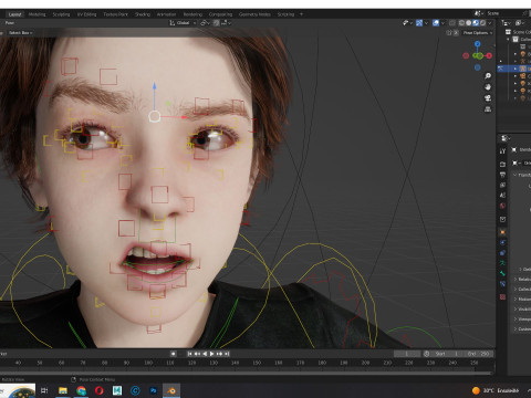 Leo - Realistic Child Boy with Beautiful Smile Model 3D