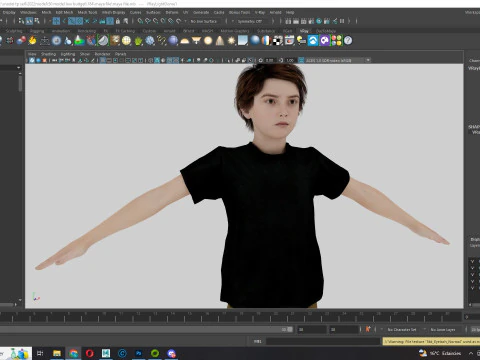Leo - Realistic Child Boy with Beautiful Smile 3D Model