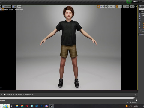 Leo - Realistic Child Boy with Beautiful Smile Model 3D