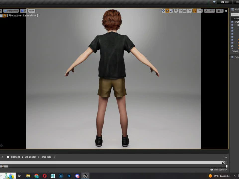 Leo - Realistic Child Boy with Beautiful Smile 3D Model