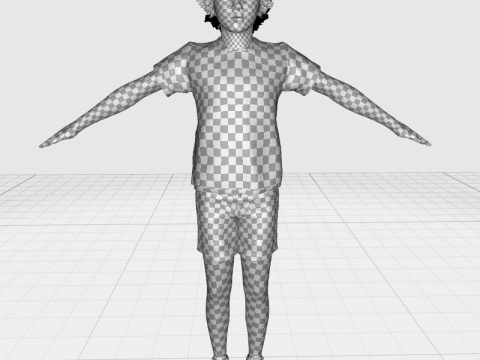 Leo - Realistic Child Boy with Beautiful Smile Model 3D