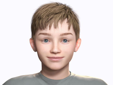 HENRY-Playful Kid Realistic Child Boy 3D-Modell
