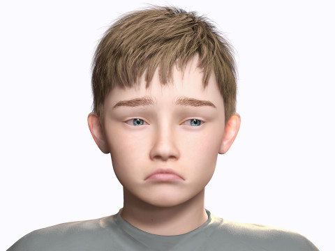 HENRY-Playful Kid Realistic Child Boy 3D-Modell