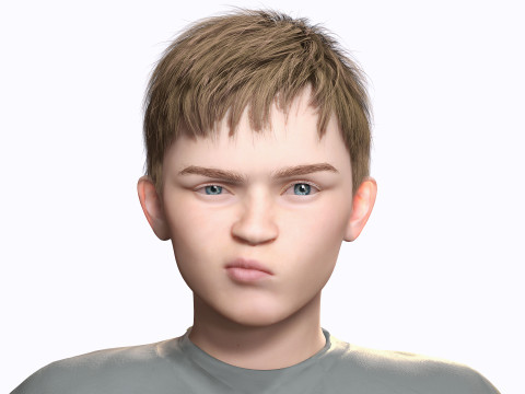 HENRY-Playful Kid Realistic Child Boy 3D-Modell