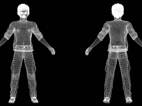 HENRY-장난꾸러기 아이 현실적인 아이 소년 3D 모델