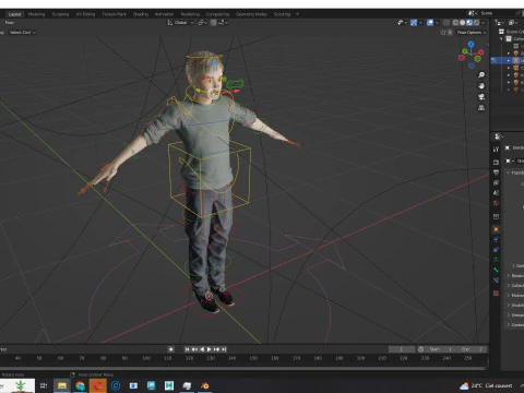 HENRY-장난꾸러기 아이 현실적인 아이 소년 3D 모델