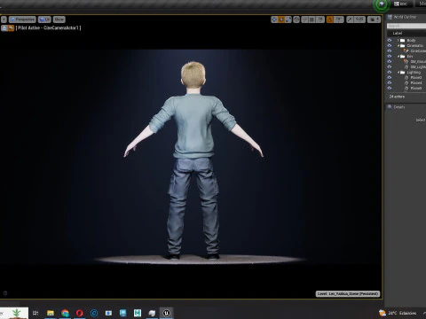 HENRY-장난꾸러기 아이 현실적인 아이 소년 3D 모델