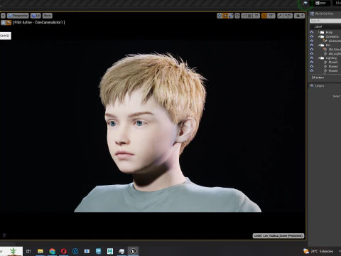 HENRY-장난꾸러기 아이 현실적인 아이 소년 3D 모델