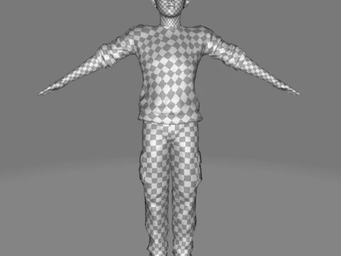 HENRY-장난꾸러기 아이 현실적인 아이 소년 3D 모델