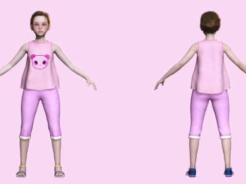 Staicy - Realistic Girl Model 3D