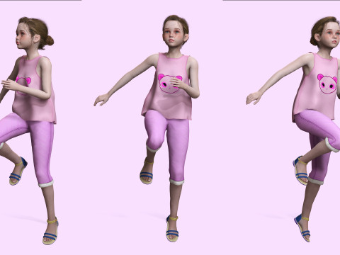 Staicy - Realistic Girl Model 3D