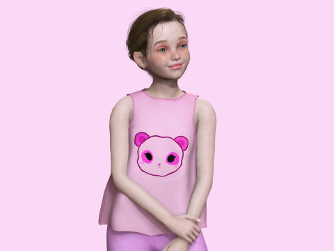 Staicy - Realistic Girl Model 3D
