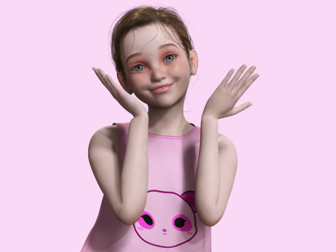 Staicy - Realistic Girl Model 3D