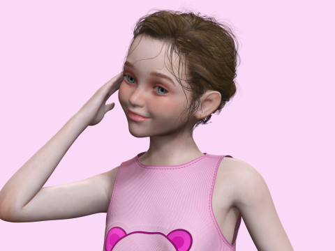 Staicy - Realistic Girl Model 3D
