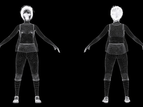 Staicy - Realistic Girl Model 3D