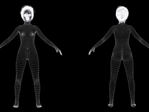 Staicy - Realistic Girl Model 3D