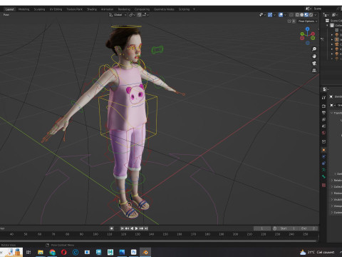 Staicy - Realistic Girl Model 3D