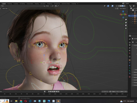 Staicy - Realistic Girl Model 3D