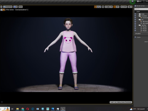 Staicy - Realistic Girl Model 3D