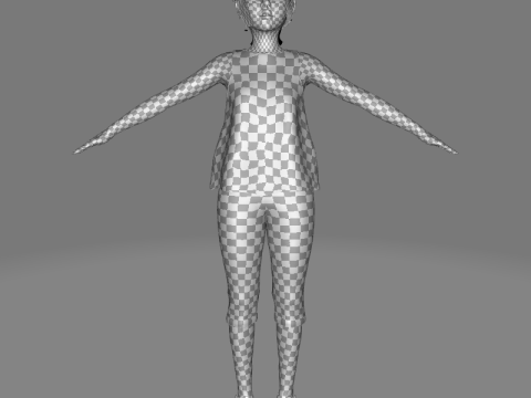 Staicy - Realistic Girl Model 3D