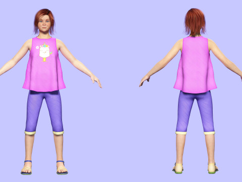 Jesyka-Realistic girl 3D Модель