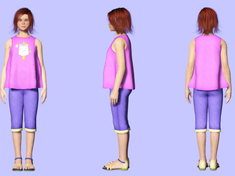 Jesyka-Realistic girl 3D Модель